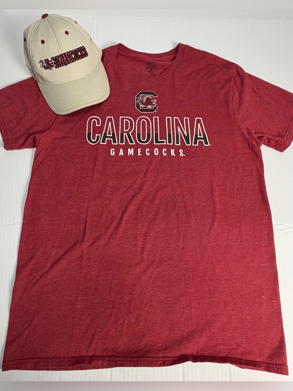Texas A&M Aggies Adidas Shirt L & Adjustable Hat Set NCAA Maroon
